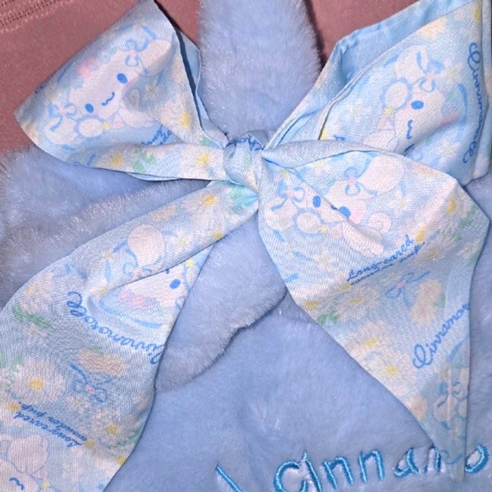 Blue Plush Cinnamoroll Bag with Cinnamoroll Plush Keychain - Picture 11 of 16